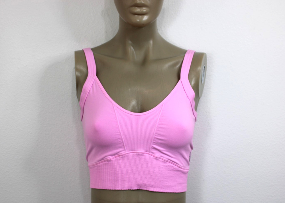 Free People Movement Square Neck Good Karma In Pink M/L M/G